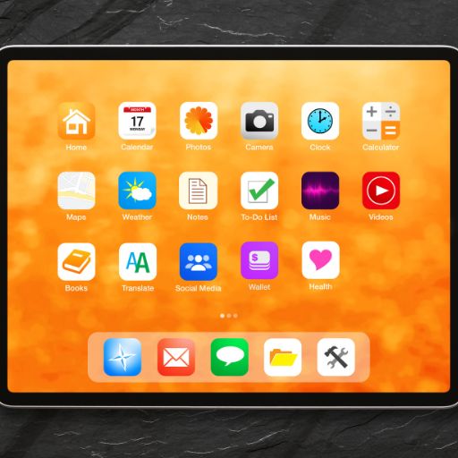 Tablet or iPad Screen